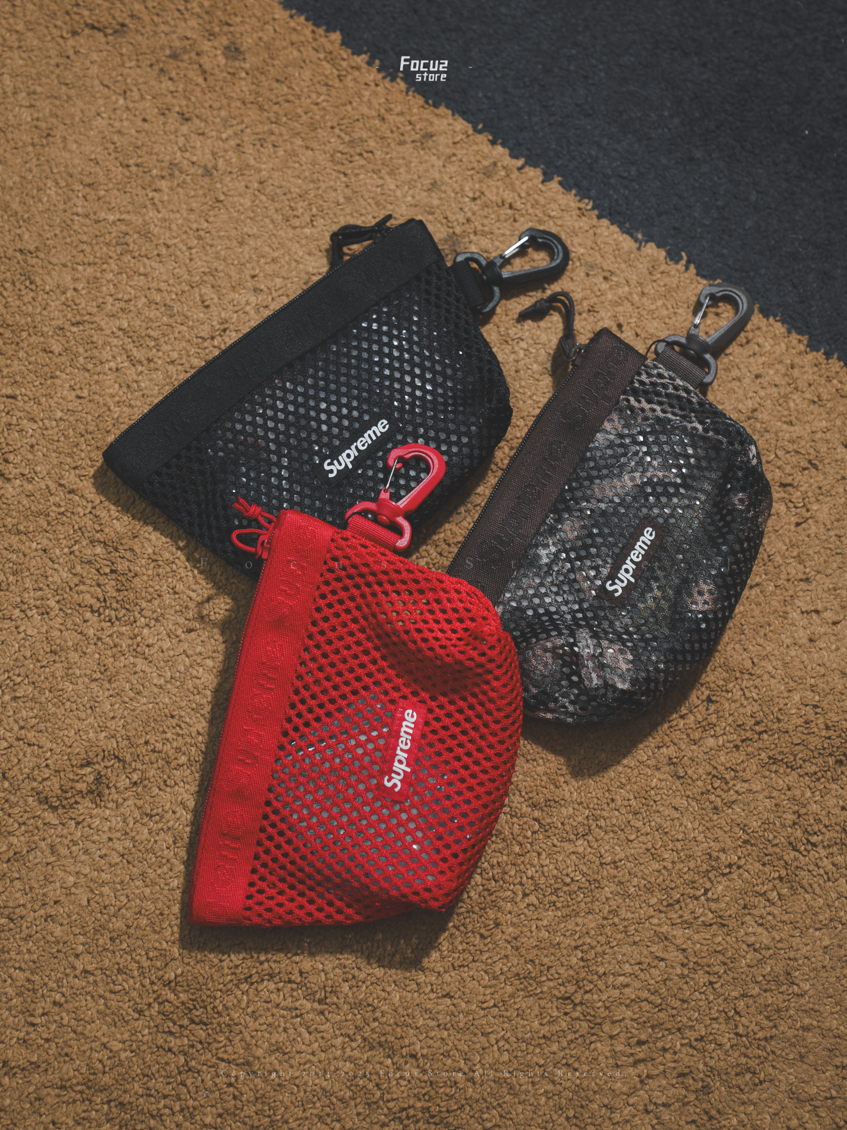 【Focus Store】現貨秒發 Supreme SS25 Week8 Mesh Mini Pouch 三色 迷你零錢包