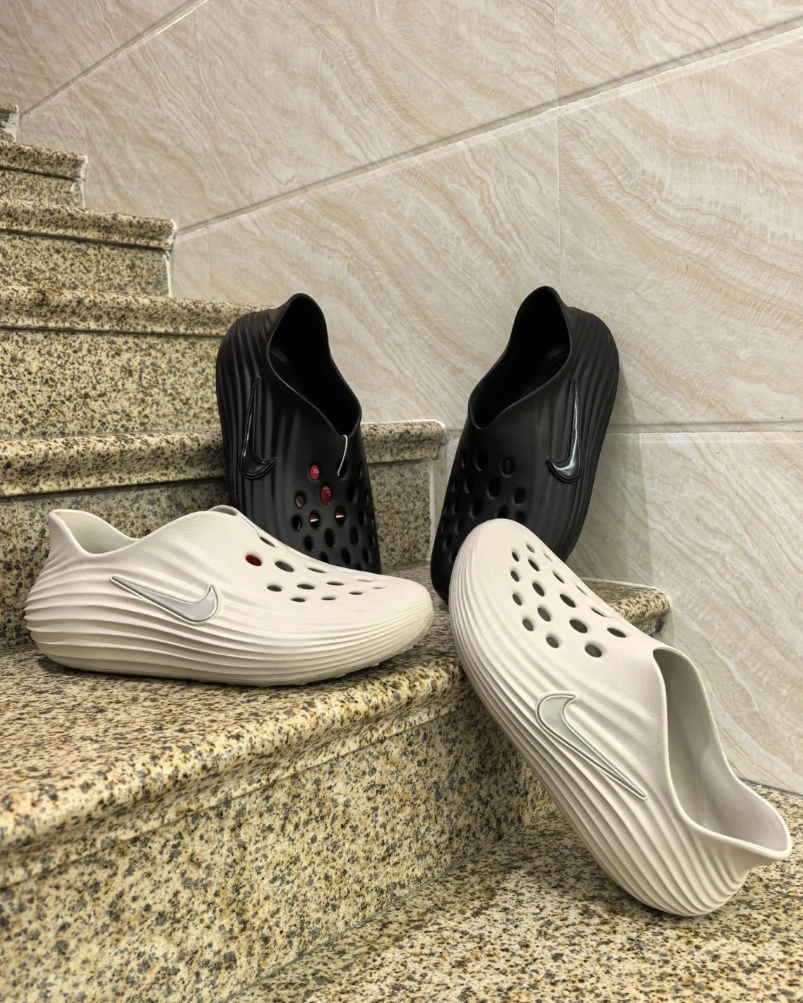 Nike Reactx Rejuven8 男鞋 女鞋 懶人鞋 恢復鞋 緩震 黑色 白色