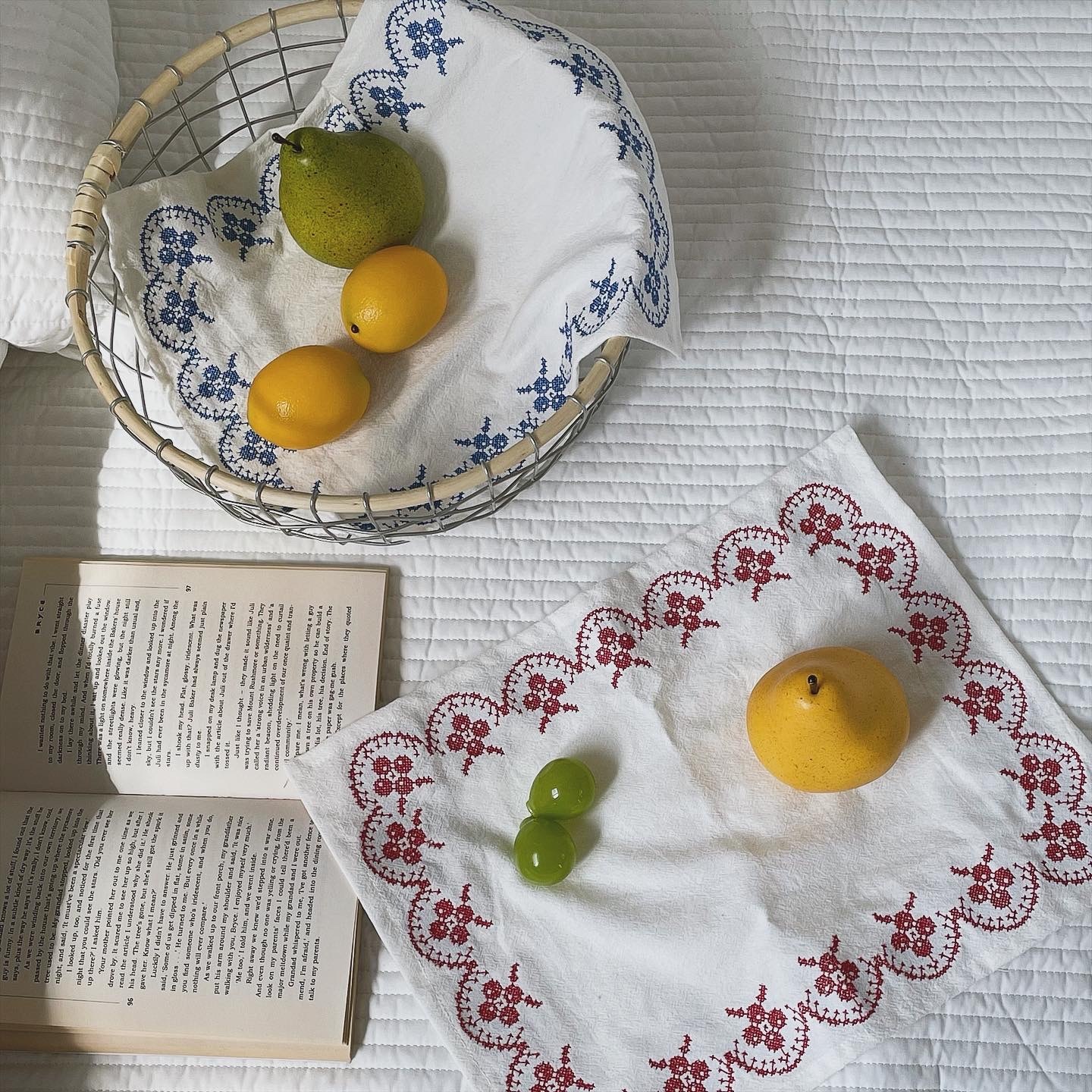 《5914》刺繡餐墊/拍照背景布