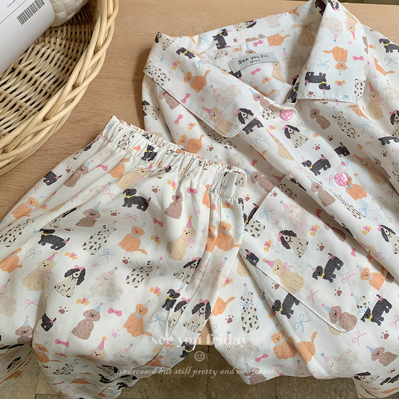 《5916》斑點小狗動物睡衣套裝