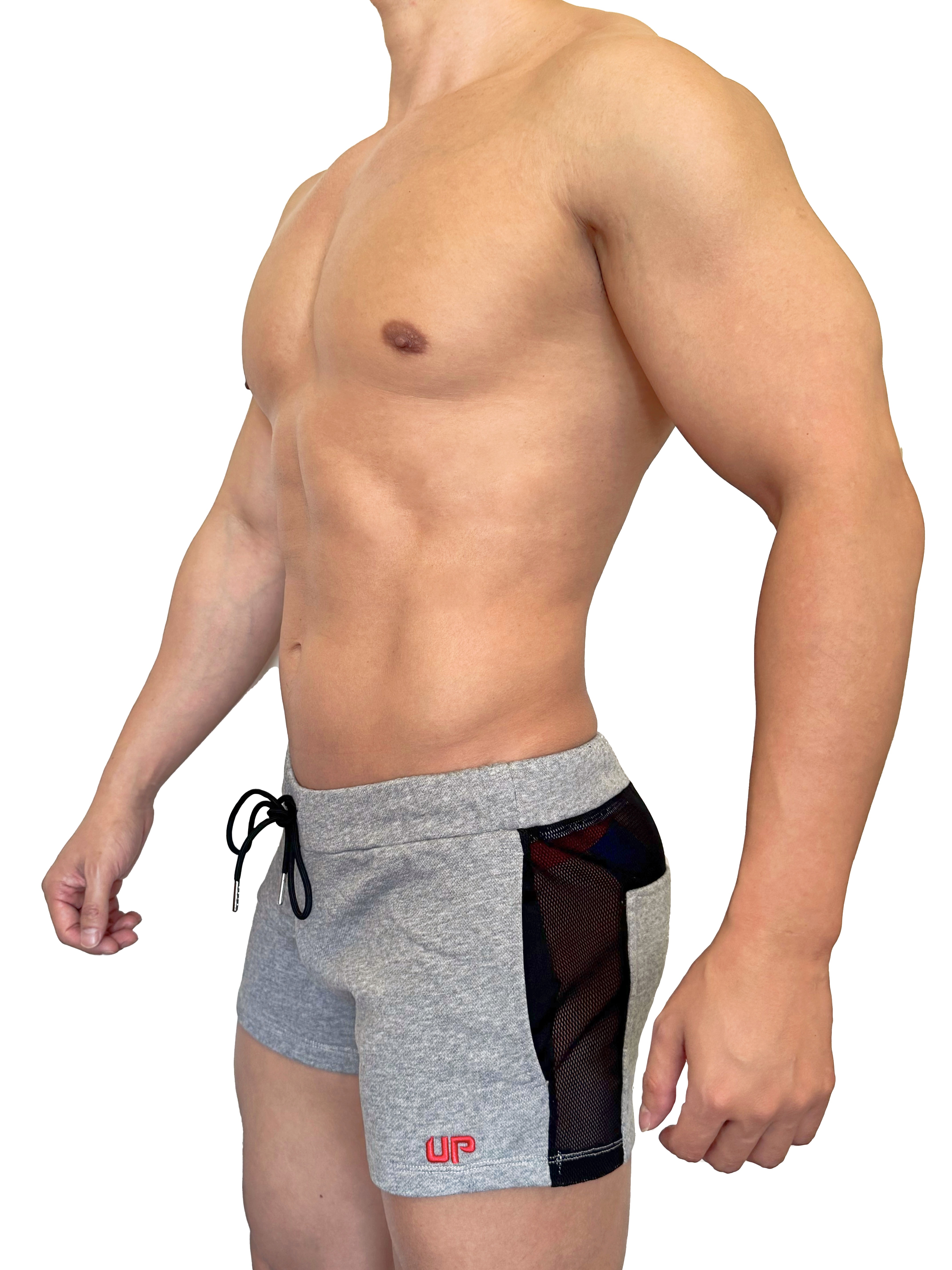 2025 全新系列 - UP For Fun Ultra 透視棉短褲 海豚灰