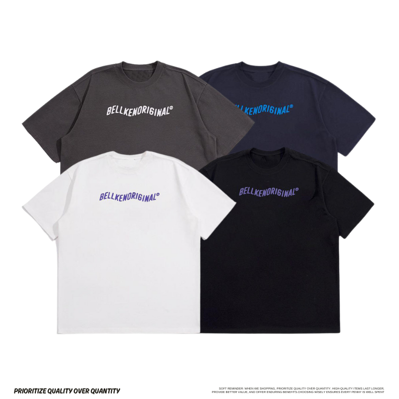 美式廓形寬鬆印花短TEE