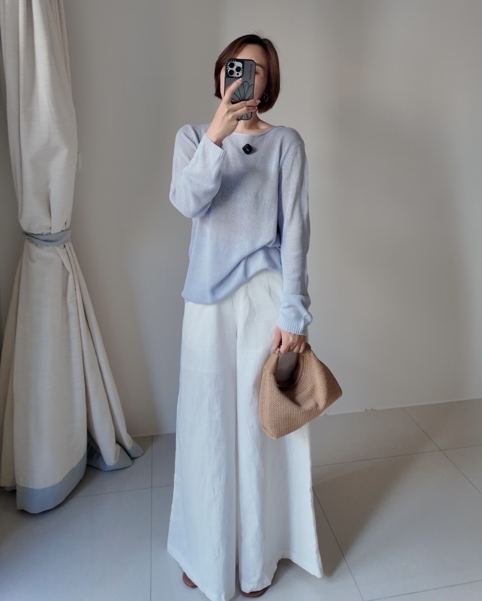 【門市熱銷款】挺版棉麻闊腿褲