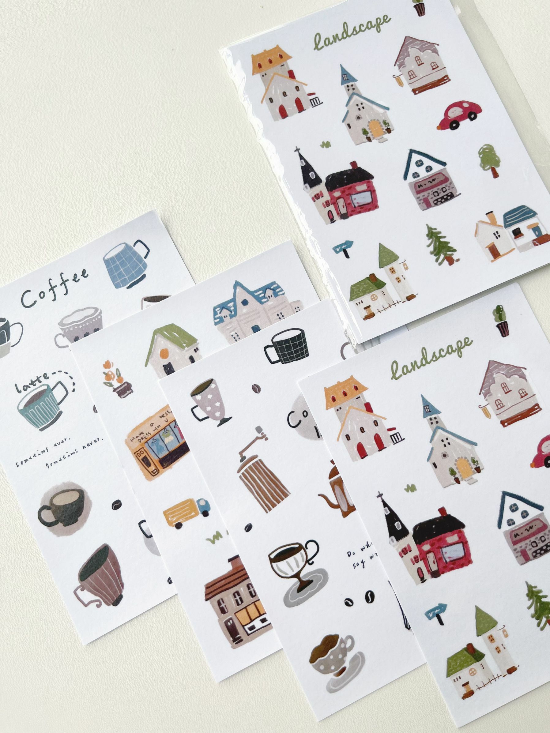 Yier Creative Studio - Stickers - Cup and House