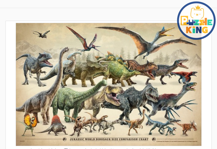 侏羅紀世界：新統治尺寸表