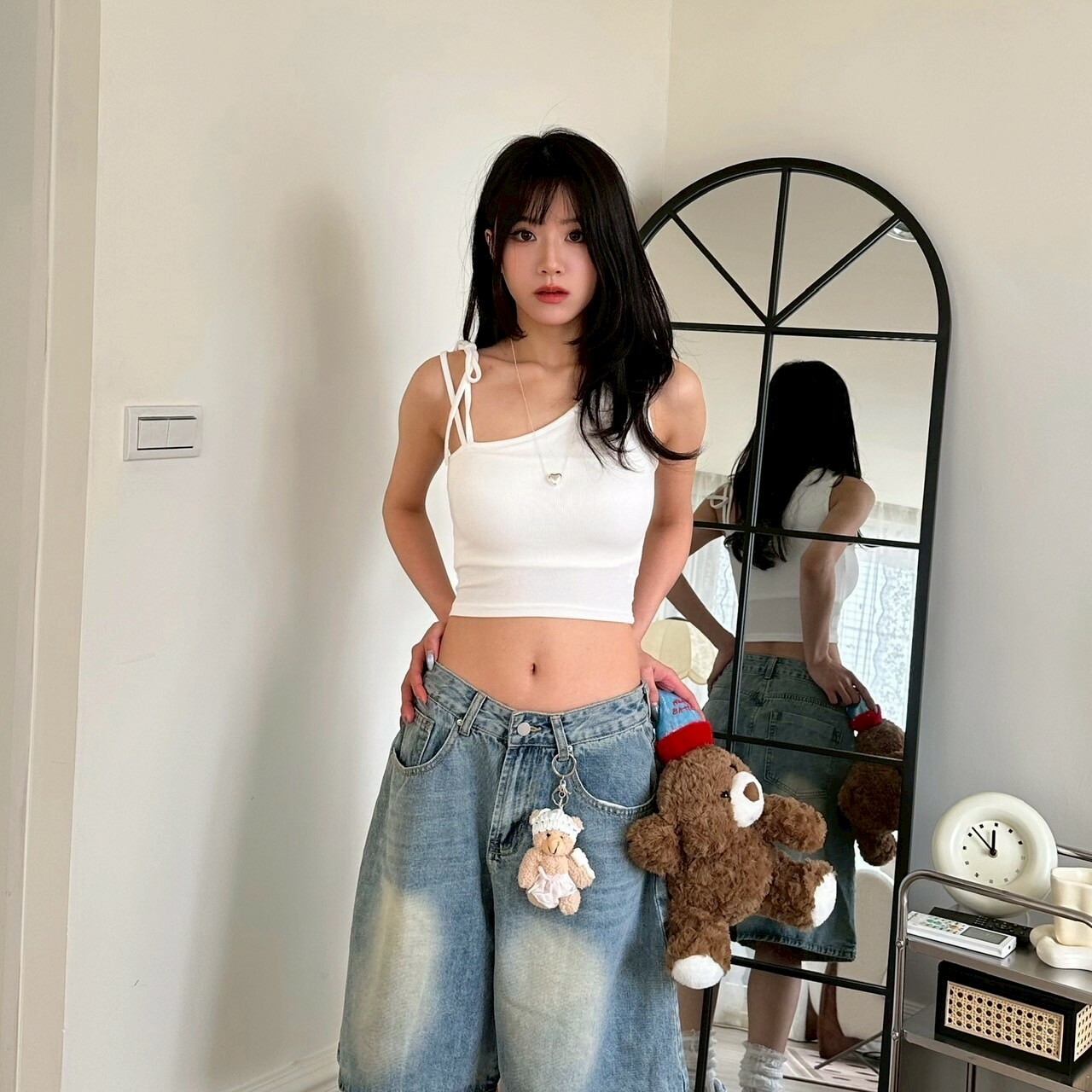 單肩綁來綁去可拆胸墊背心