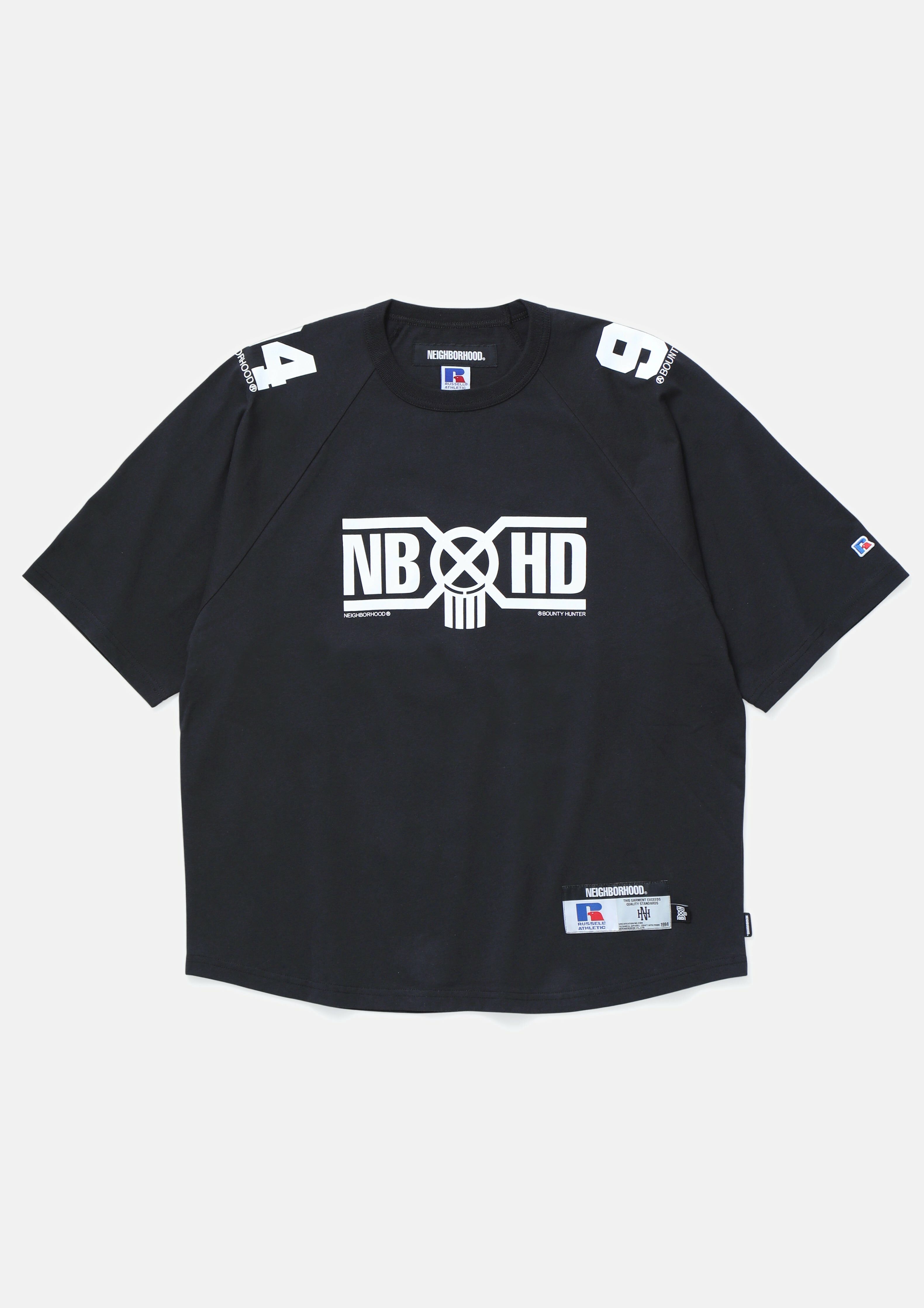 2025SS NEIGHBORHOOD NBHD NH X BOUNTY HUNTER X RUSSELL ATHLETIC CREWNECK SS 三方 聯名 BXH 短T 現貨 251XR57N-CSM03