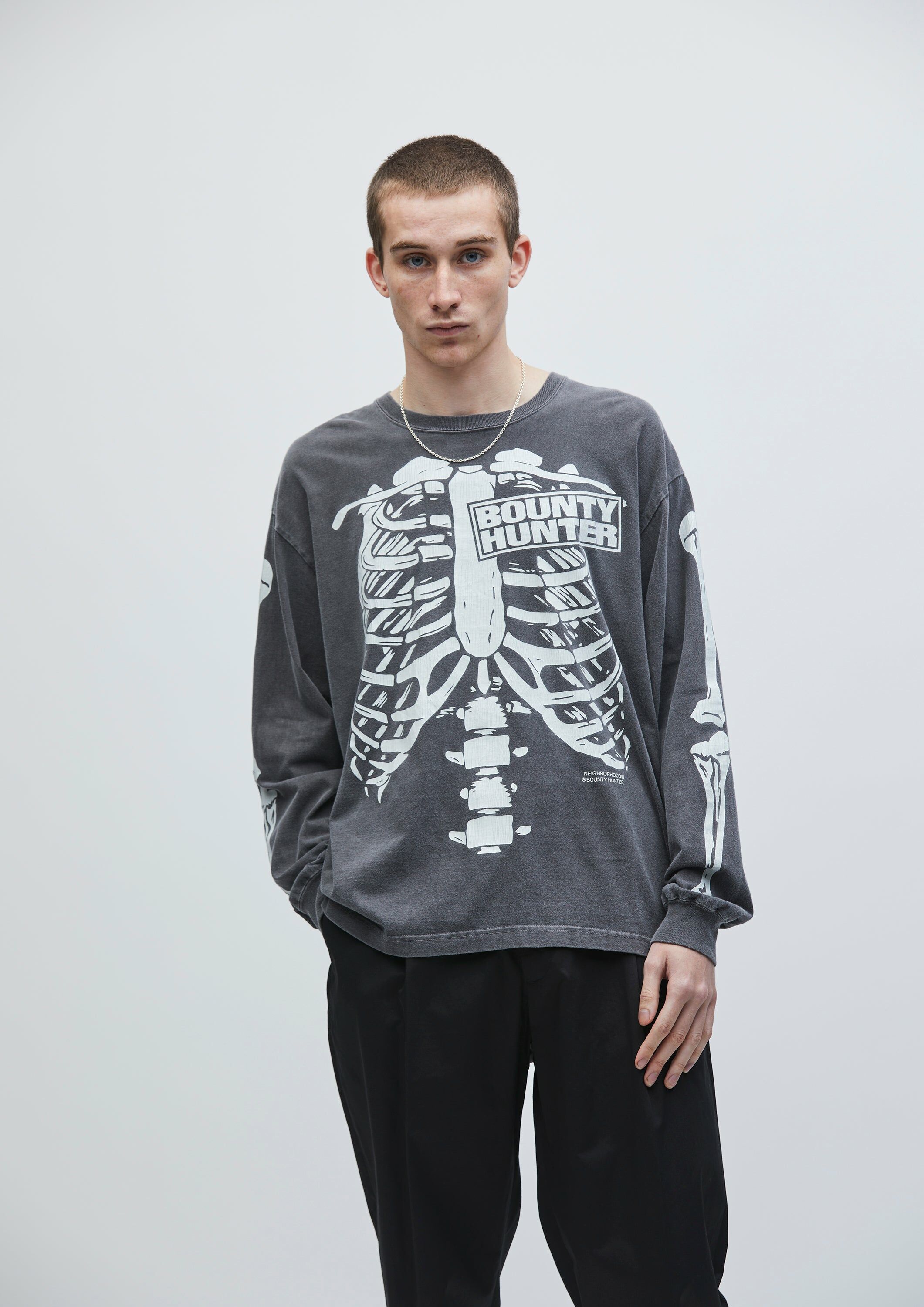 2025SS NEIGHBORHOOD NBHD NH X BOUNTY HUNTER TEE LS-1 聯名