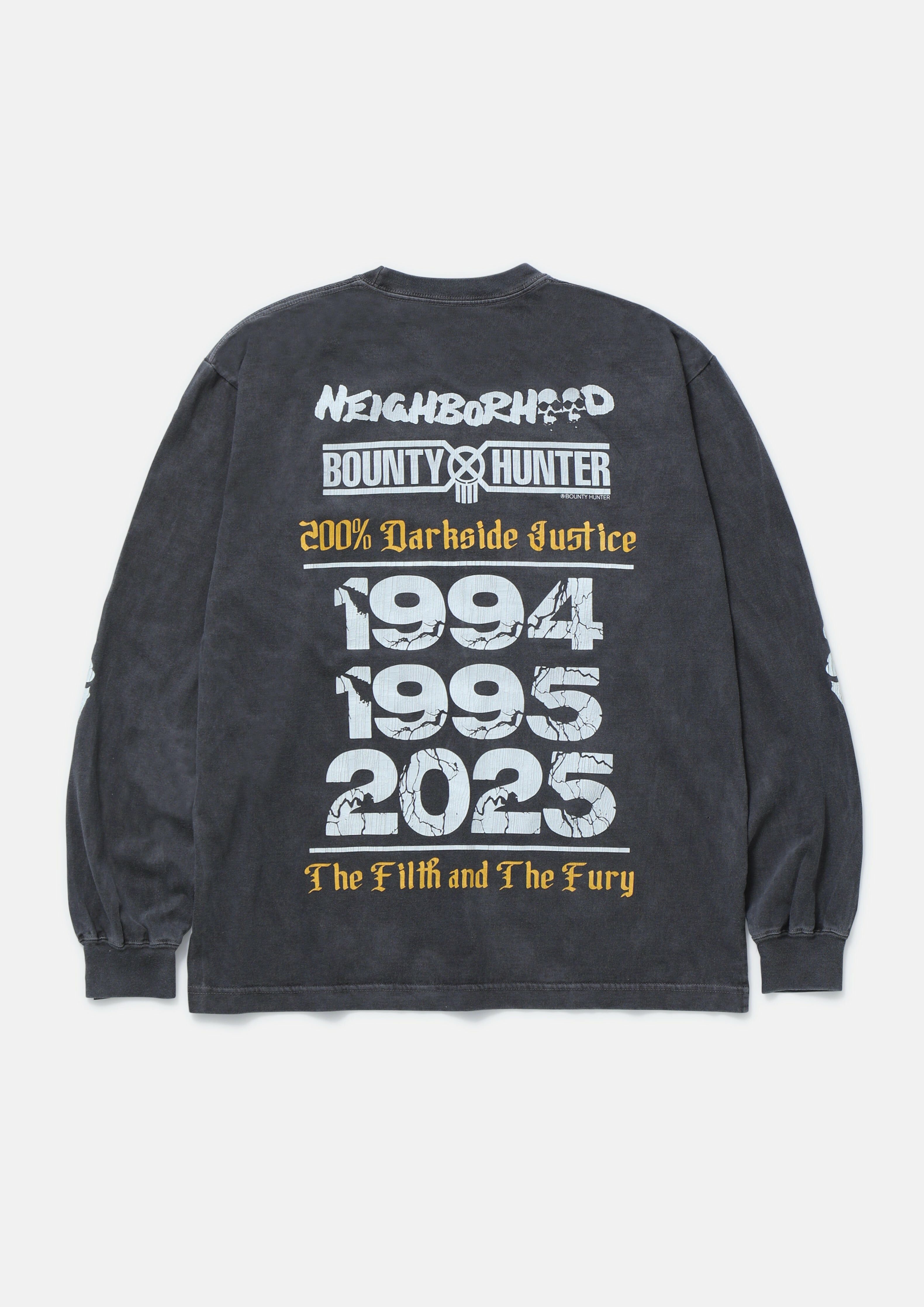 2025SS NEIGHBORHOOD NBHD NH X BOUNTY HUNTER TEE LS-1 聯名 BXH 水洗 骨頭 長T 現貨 251PCBHN-LT01