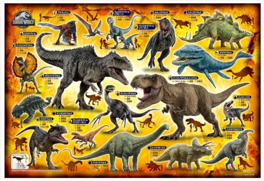 侏羅紀世界恐龍百科全書 (大件尺寸)