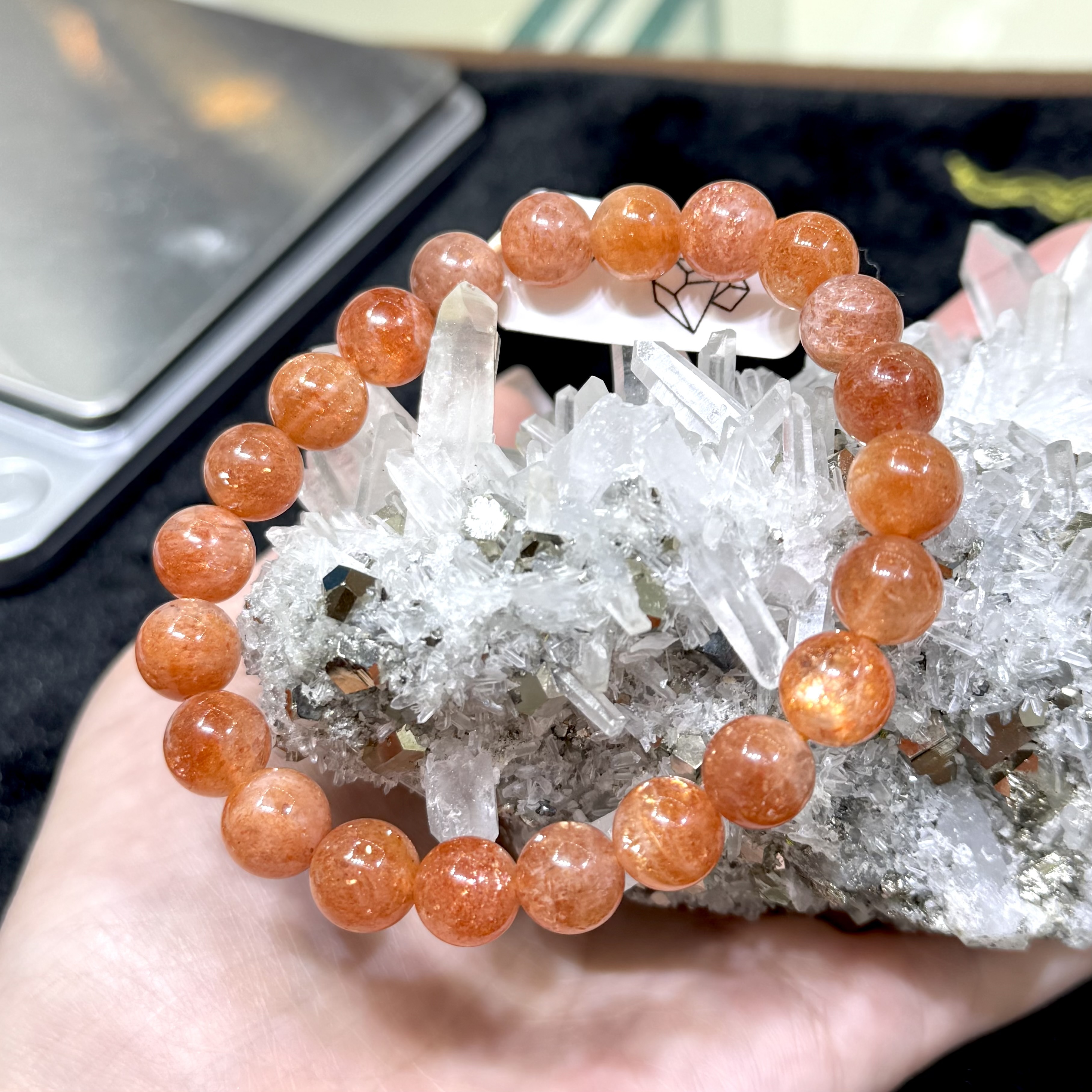 【防太歲】金草莓太陽石 9mm (編號0514)