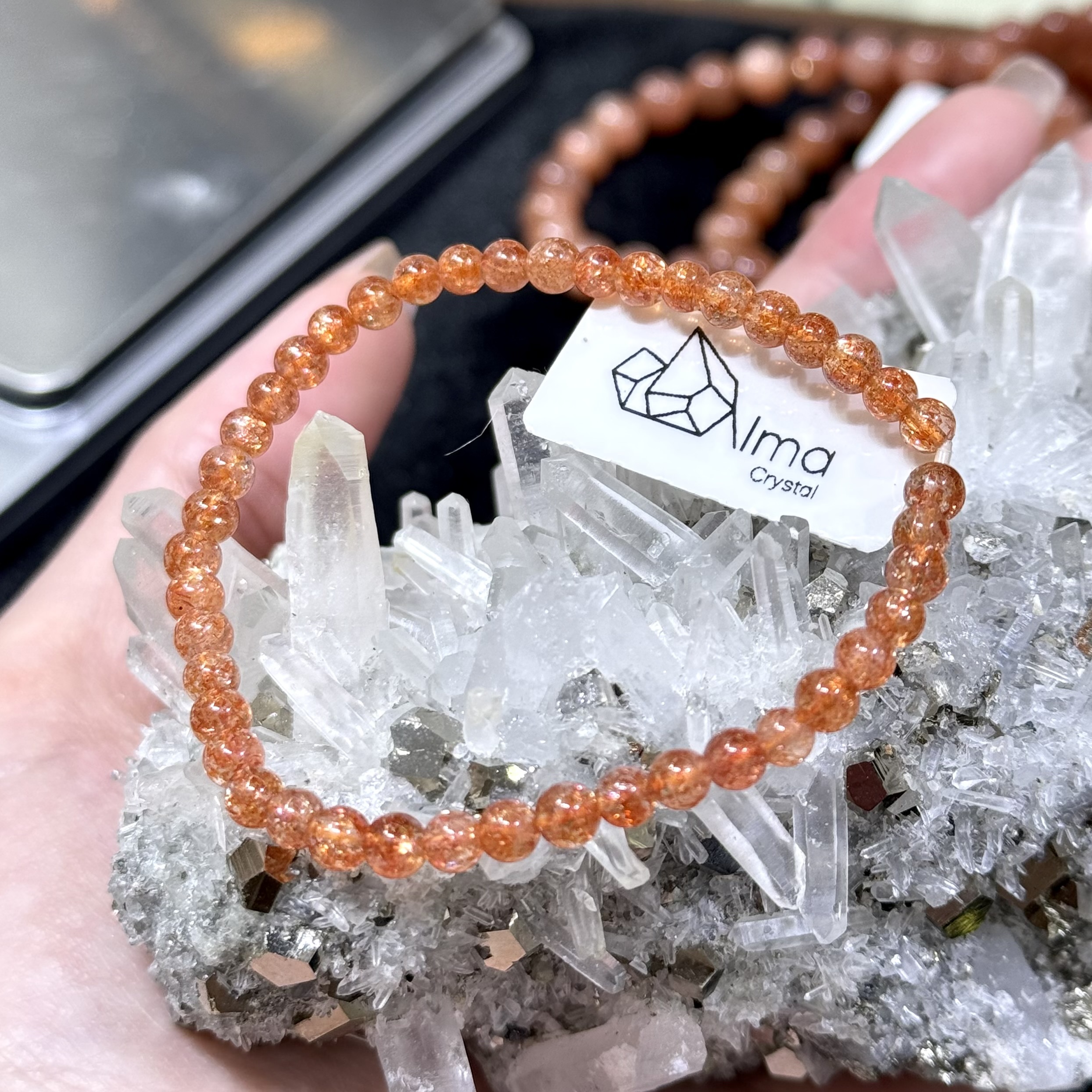 【防太歲】金草莓太陽石 4mm (編號0518)