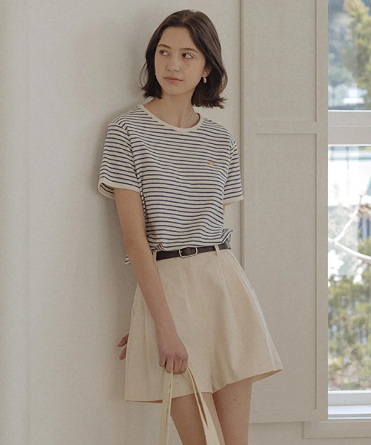 TILLIDIE Cotton Stripe T-Shirt