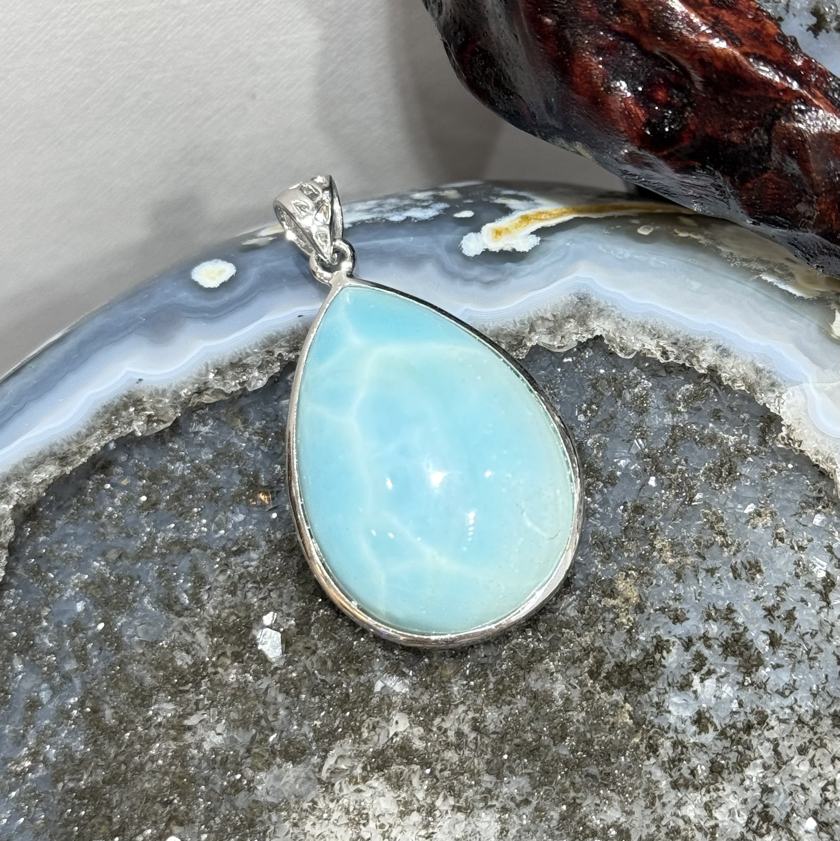 【療癒】拉利瑪吊墜 (編號0423)