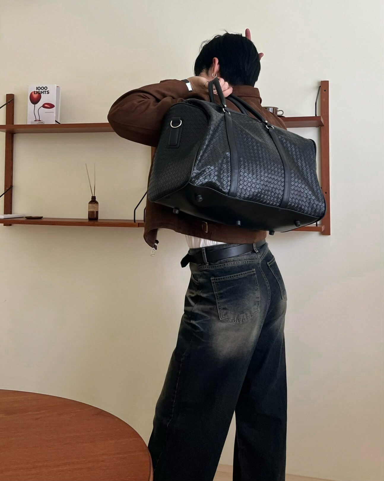 鵝鑽波士頓單肩包