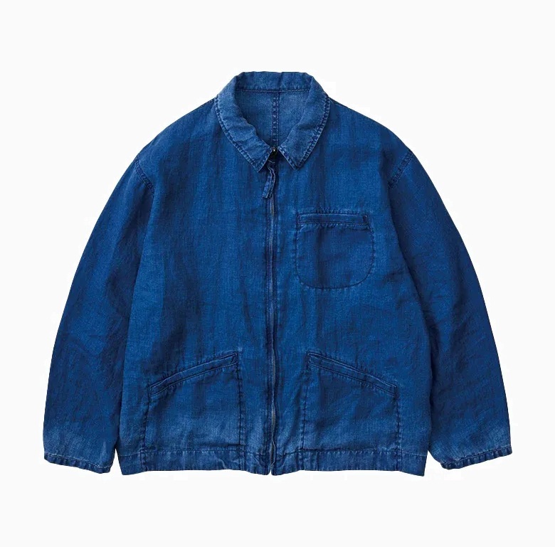 PORTER CLASSIC 2025 INDIGO LINEN SWING TOP - PRE ORDER ITEM (預訂中)