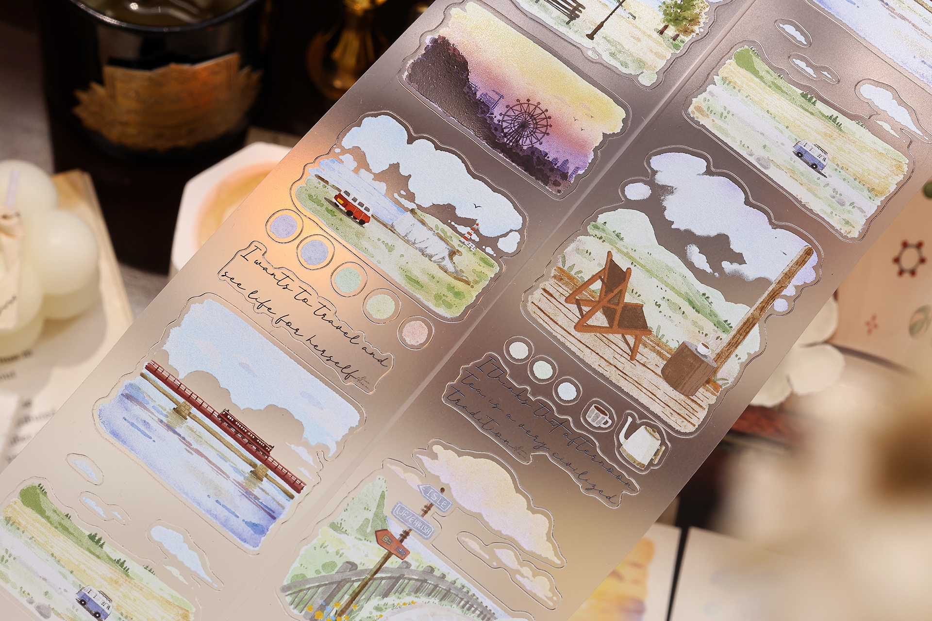 Xiaobaijia Studio - PET - Die Cut - Scenery