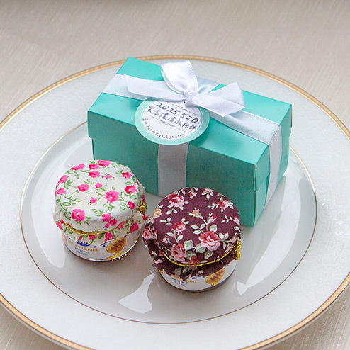Double Love Tiffany盒「鄉村風布帽蜂蜜二入」禮盒
