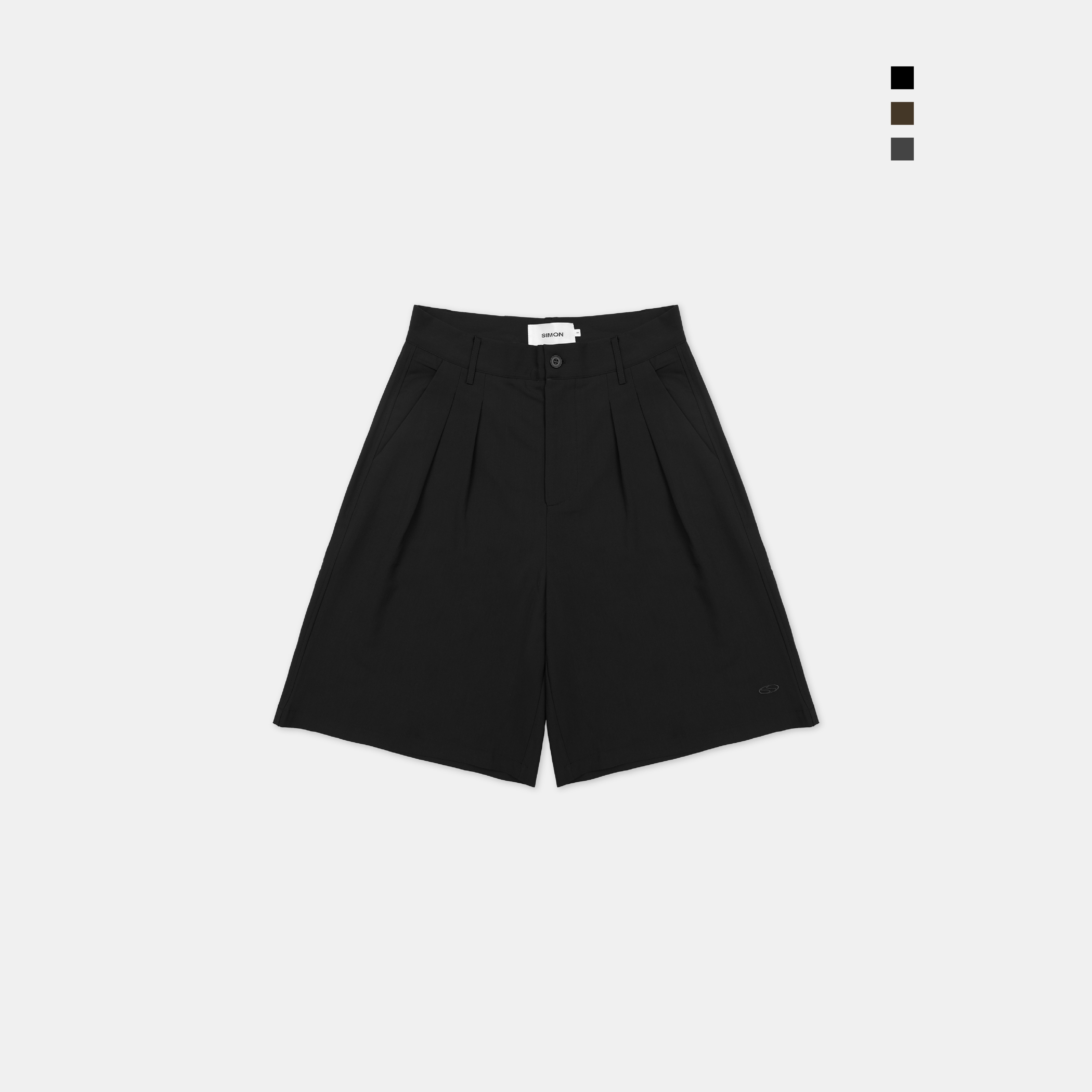 SIMON MADE BS-2502 高級感 雙打摺 A字 西裝 短褲