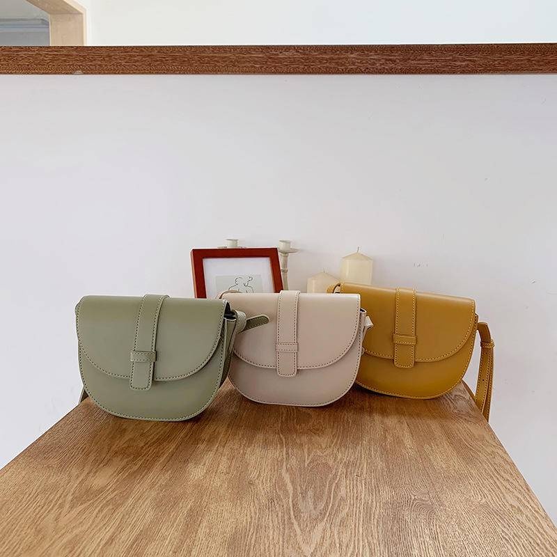 馬鞍包 女包 側背包 肩背包 韓國包包 復古馬鞍包 側背包女 百搭包包 包包 包包女斜背包 女生包包 日本包包 064