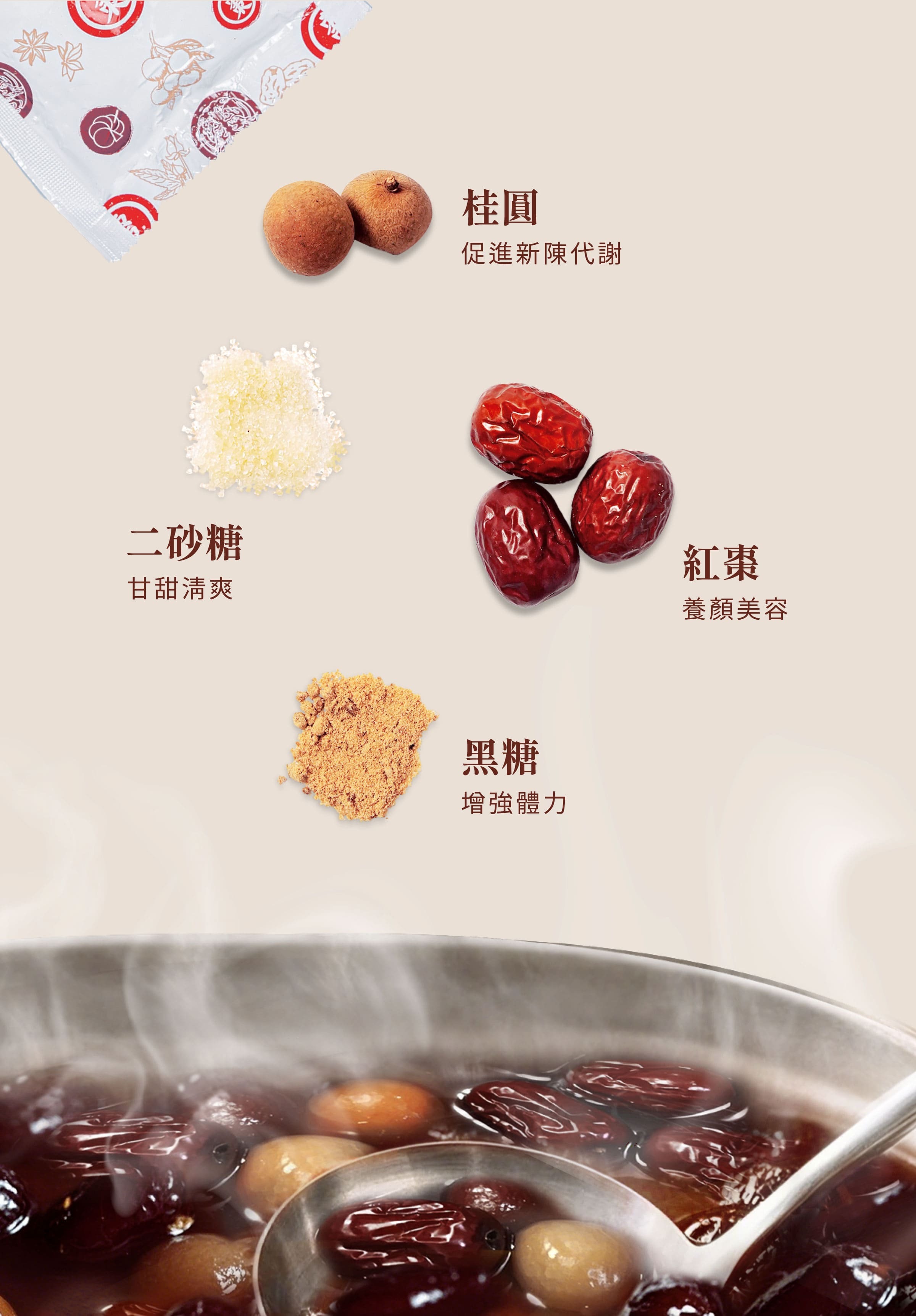 登義桂圓紅棗茶原料