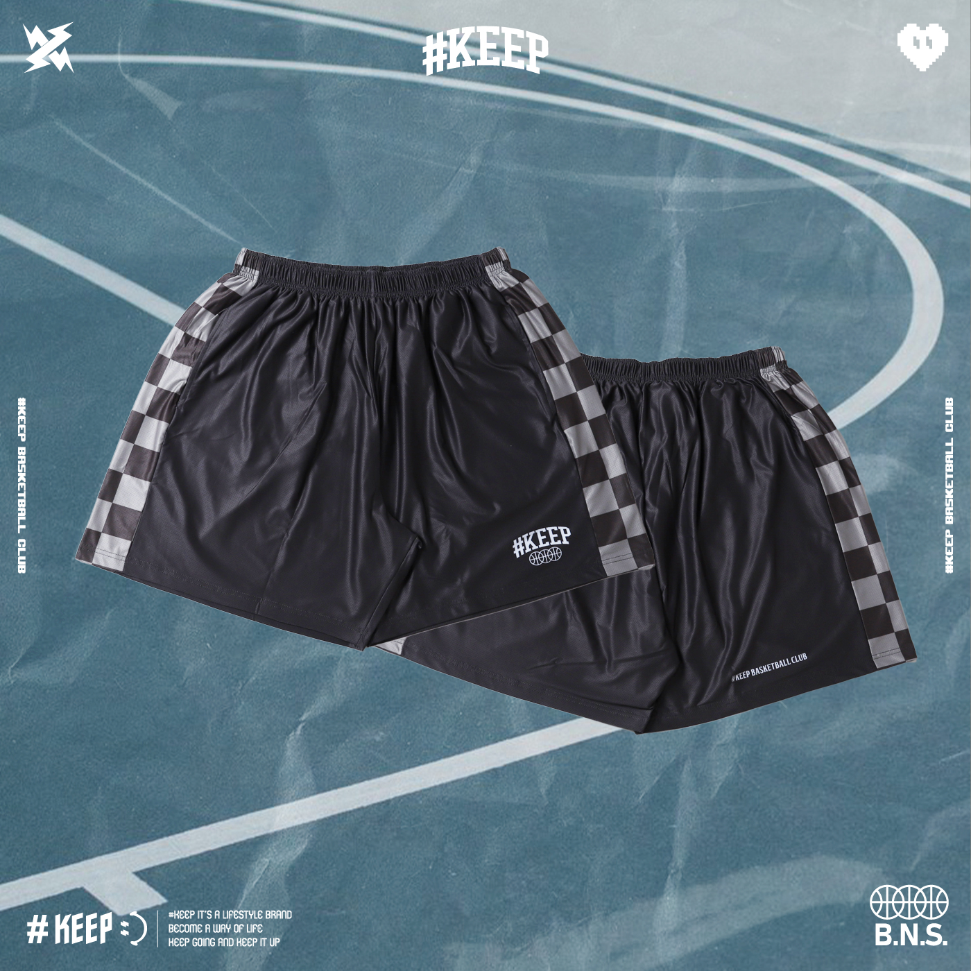 [特價售出無退換] #KEEP BASKEEP™ SHORTS 咖啡 美拉德 棕色 迷彩 棋盤格 格子 迷棕 籃球褲【KS291-BN】ABshorts