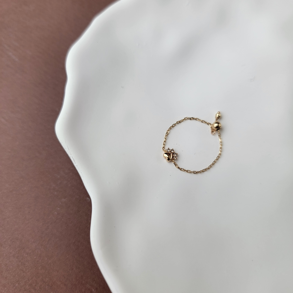 【me.luxe】K10喵肉球2分鑽鍊戒