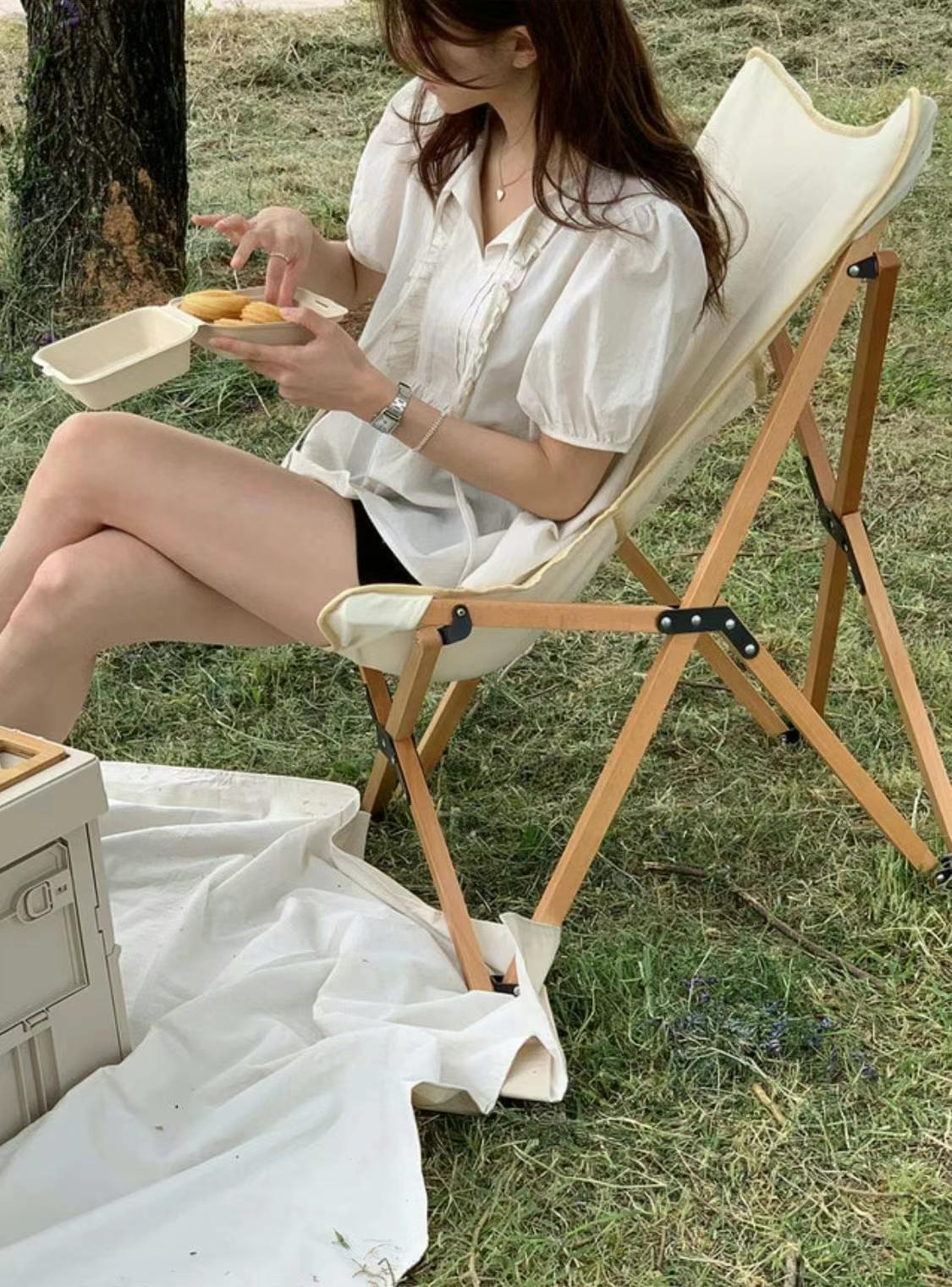 微公主袖娃娃上衣(米色)