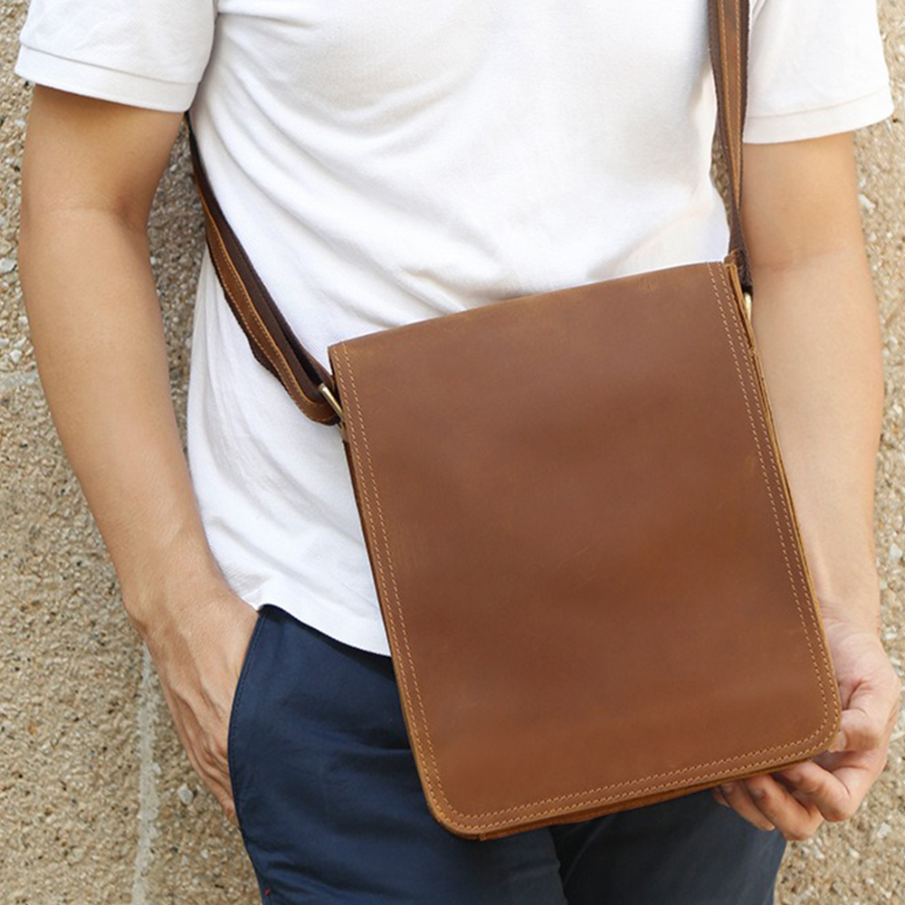 包包 男生包包 牛皮包 真皮包包 斜背包 單肩包 側背包 翻蓋包 郵差包 復古包包 日本包包 韓國包包 男生禮物 261