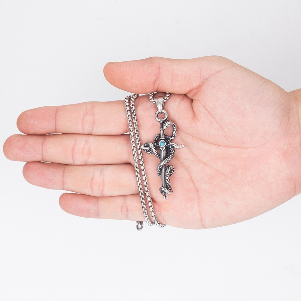 飾品 項鍊 項鍊男 鈦鋼項鍊 歐美風 嘻哈項鍊 十字架項鍊 配飾 吊墜 穿搭配件 潮男穿搭 街頭風 個性 古巴鍊 063