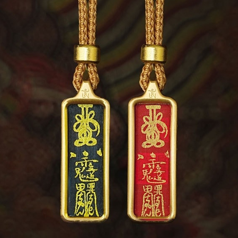 飾品 項鍊 唐卡 吊墜 西藏 手繪 佛牌 護身符 唐卡掛飾 新中式 符文 小唐卡 保平安 守護神 配飾 招財 431