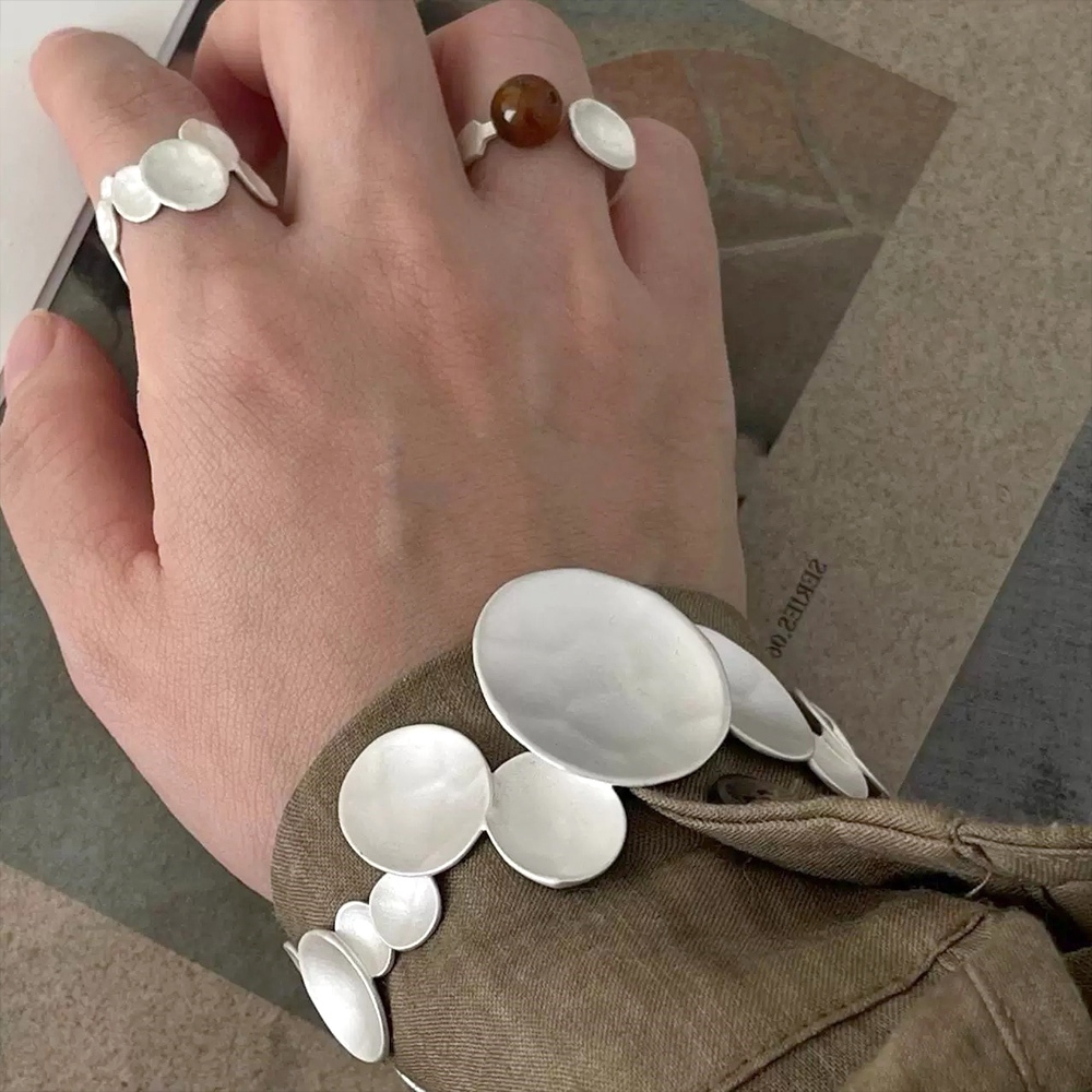 飾品 戒指 手鐲 禮物 手環 女生手鍊 不規則戒指 新中式 高級感 首飾 閨蜜手練 個性戒指 可調節 質感戒指 394