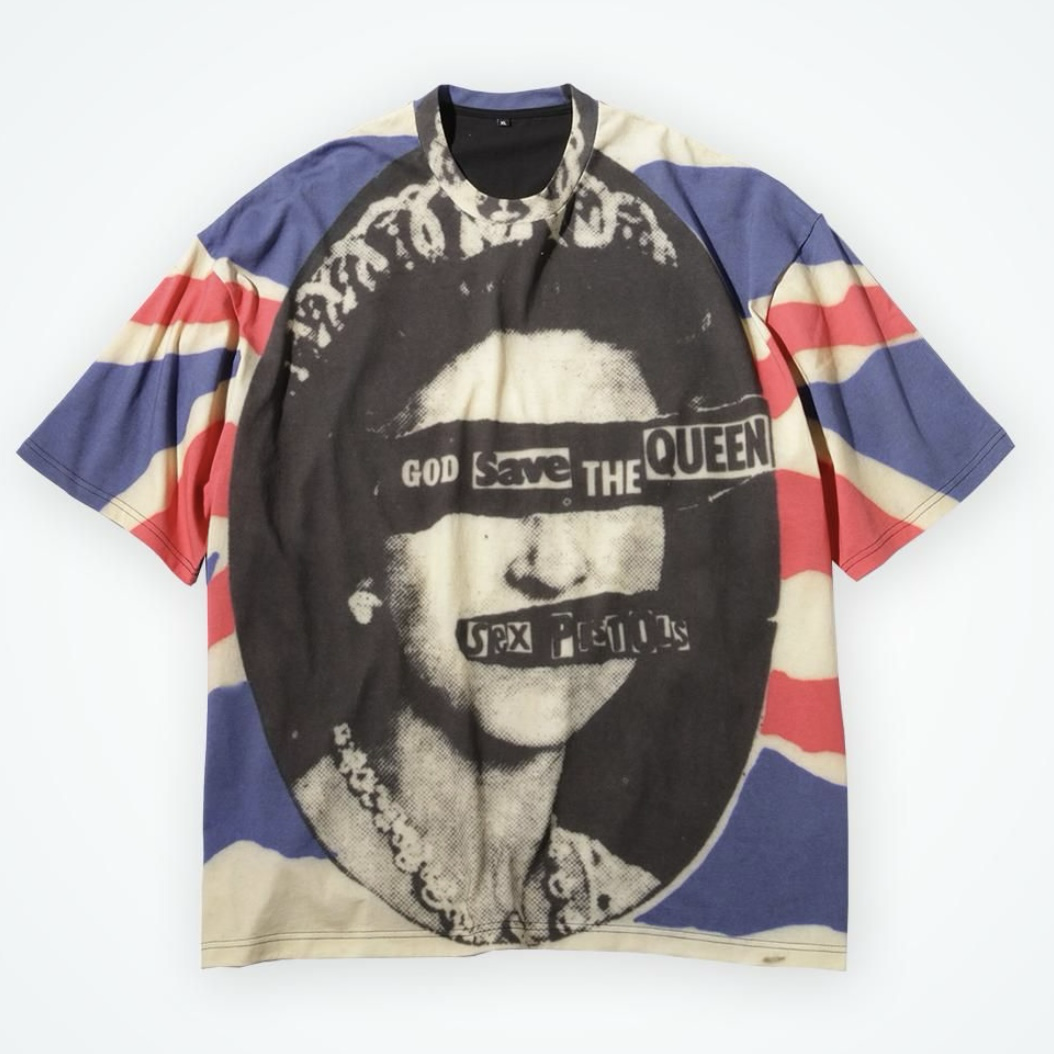 日本頂級暗黑品牌 MASTERMIND Japan MMJ God Save The Queen 英國女皇 S/S Tee