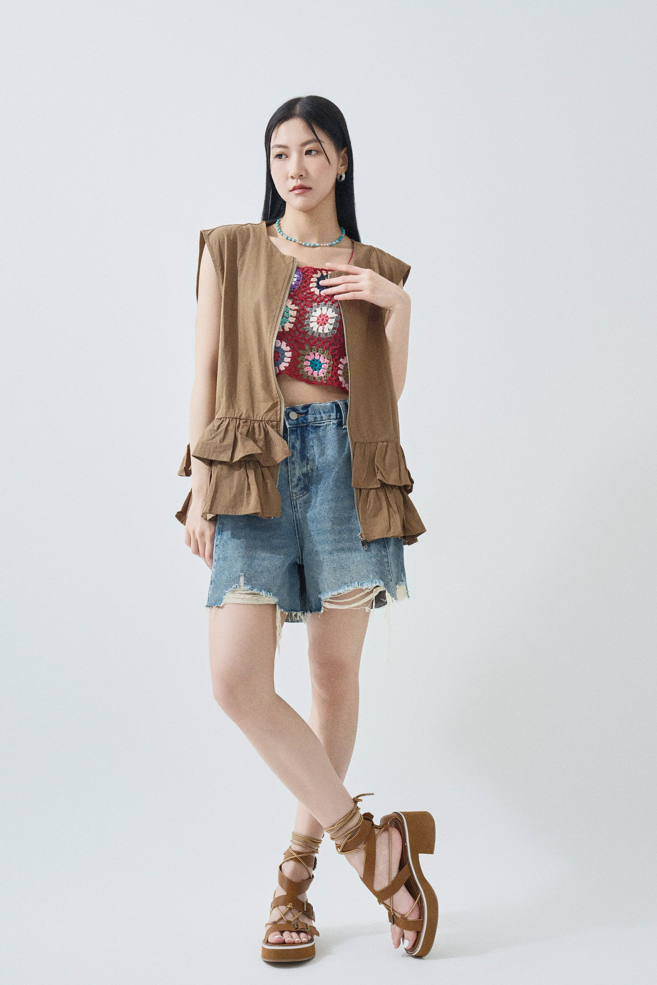 SS25_0159（背心外套＋上衣＋短褲）