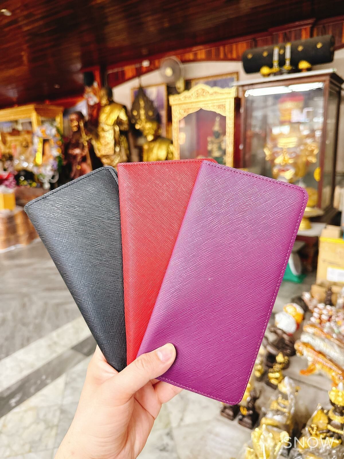 龍婆本廟 開光符紋招財銀包