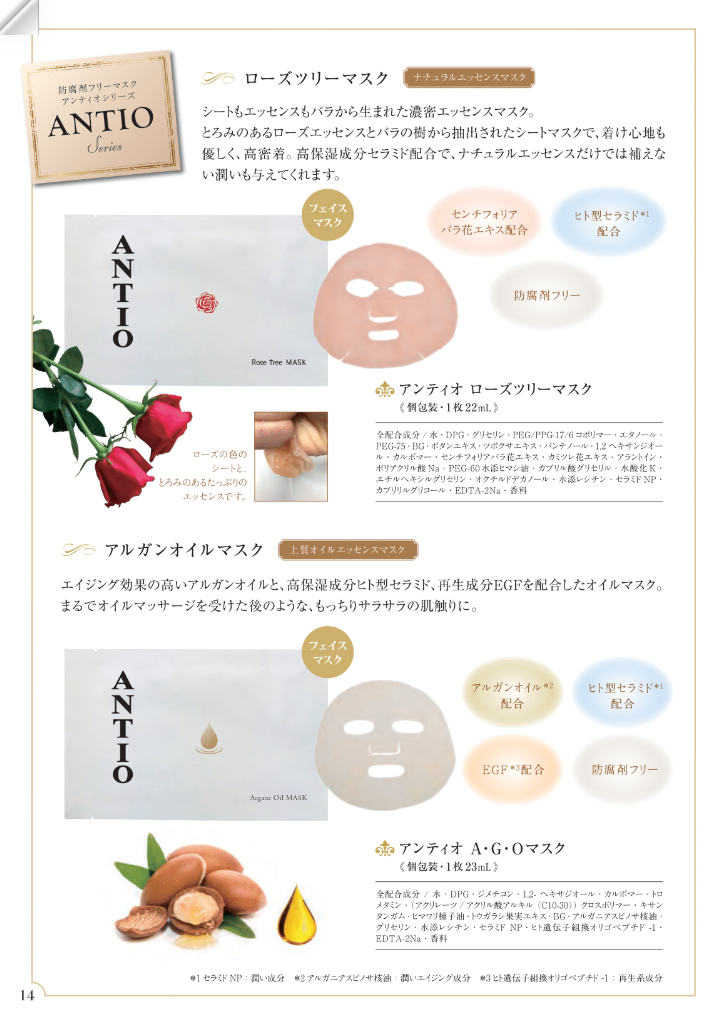 【現貨】ANTIO LL042912 面膜系列 (一套20片)