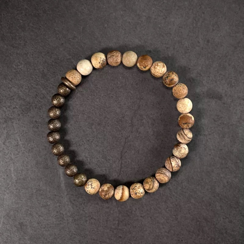 木化石黃銅手鏈