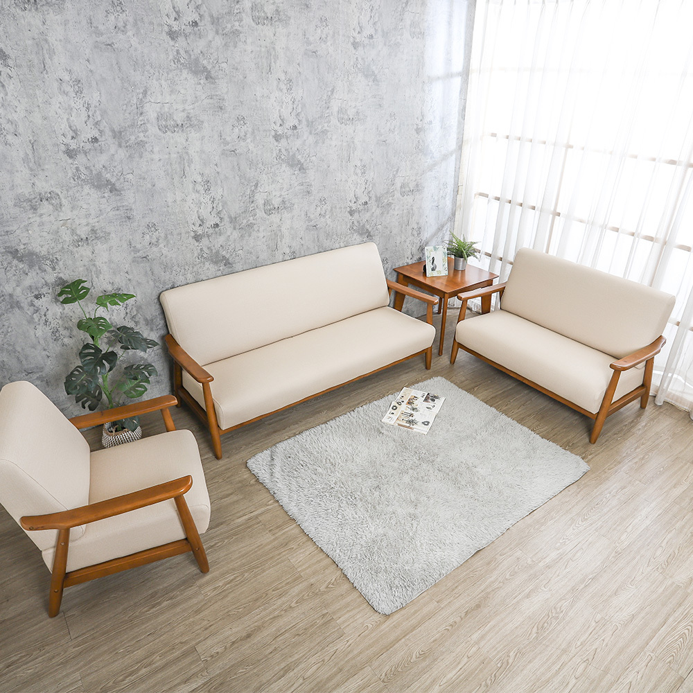 森林家具 艾爾瑪實木貓抓皮沙發