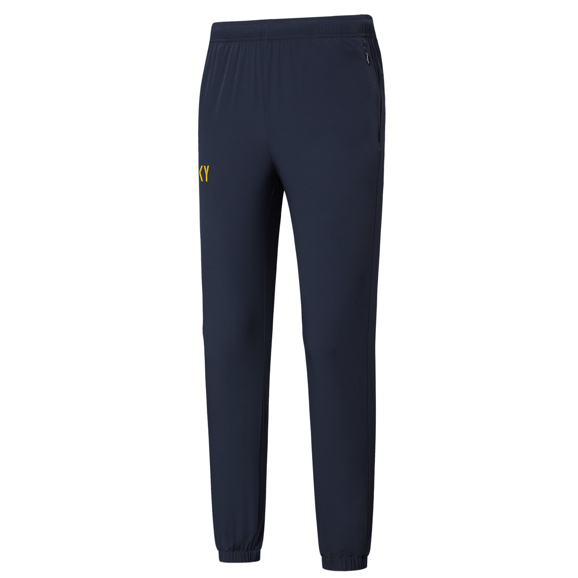 女款休閒鬆緊束口長褲 深藍