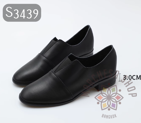 S3439 - 頭層羊仔皮彈力V口休開鞋