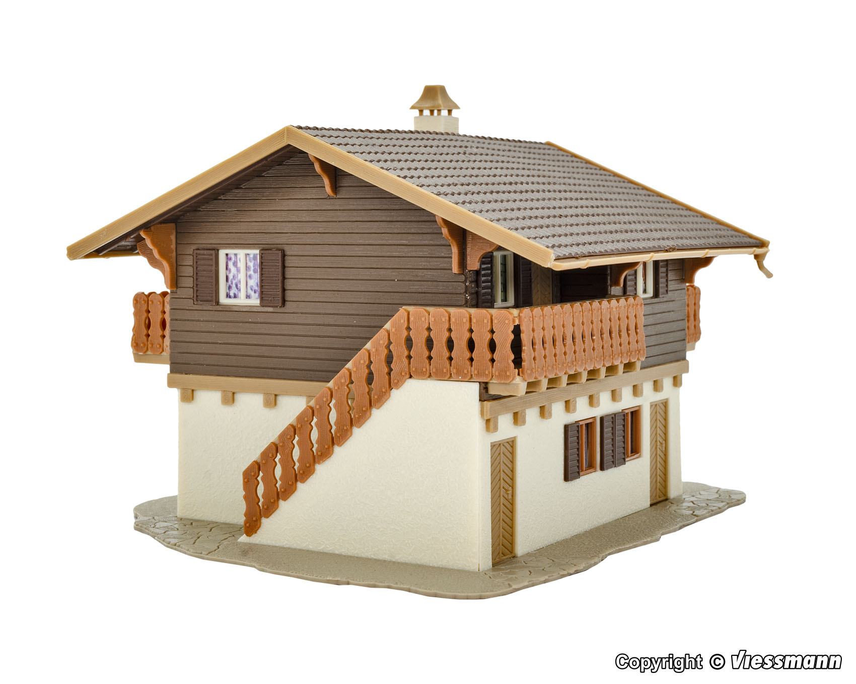 Vollmer 43961 HO規 附車棚的旅館