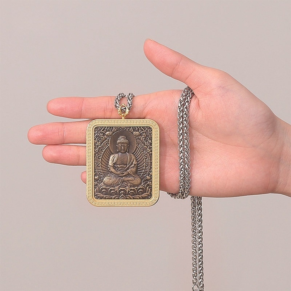 飾品 項鍊 佛像項鍊 鈦鋼項鍊 浮雕 平安項鍊 避邪擋煞 復古項鍊 本命年 阿彌陀佛 吊墜項鍊 護身項鏈 男女款 389
