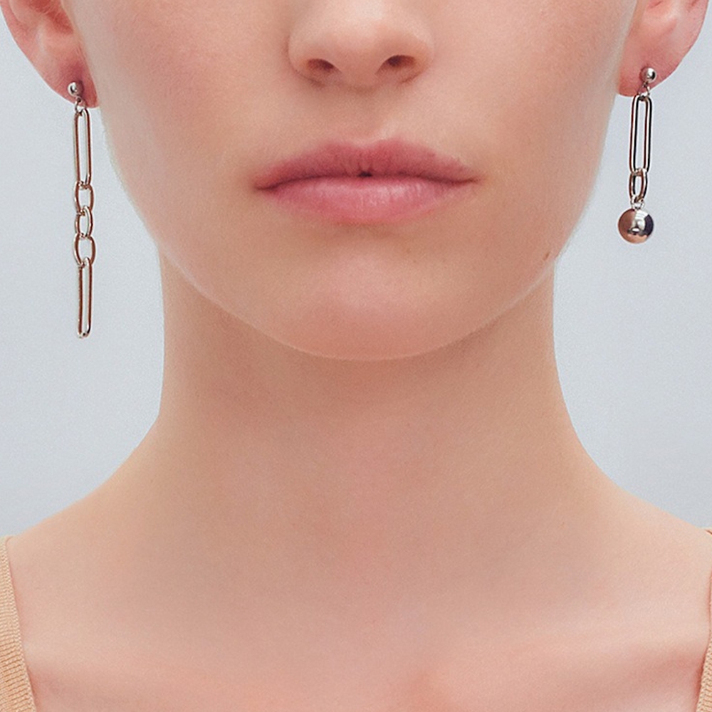 耳環 耳環女 飾品 金屬耳環 垂墜耳環 法式耳環 迴紋針耳環 防過敏耳環 耳針 銀針 夾式耳環 個性耳環 耳釘  021