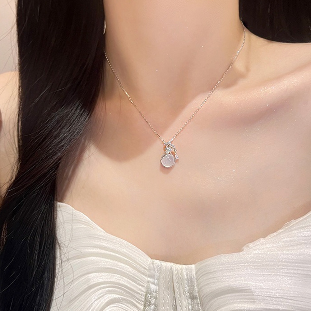 項鍊 鎖骨鏈 飾品 銀飾 S925純銀 項鍊女 純銀項鍊 女生項鍊 閨蜜項鍊 輕奢 流行 小眾設計感 生日禮物 383