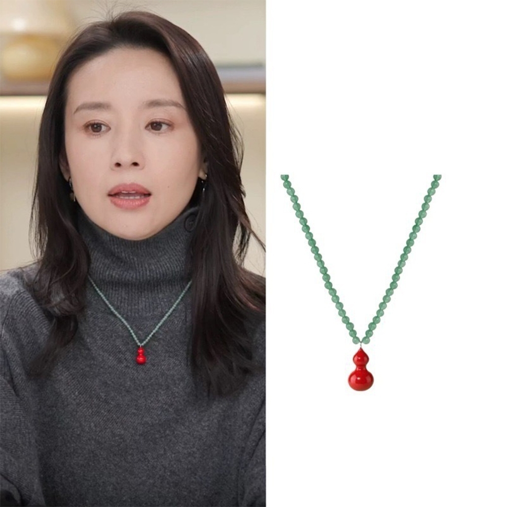葫蘆 吊墜 項鍊 小眾設計 新中式 百搭 高級感 鎖骨鏈 古風項鍊 串珠項鍊 古著項鍊 男女通用 生日禮物 379