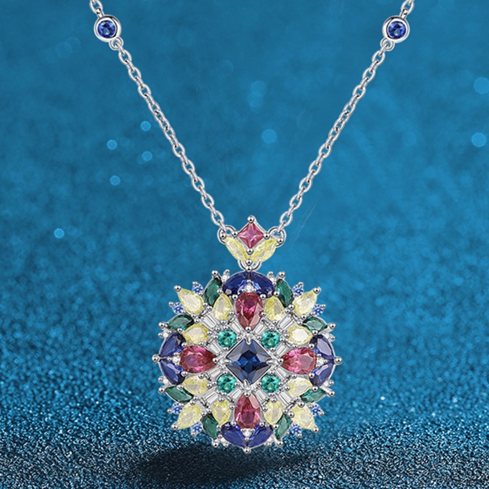 項鍊 頸鍊 短項鍊 銀項鍊 寶石項鍊 純銀項鍊 藍寶石項鍊 閨蜜項鍊 吊墜項鍊 歐美項鍊 珠寶項鍊 首飾 禮物 377