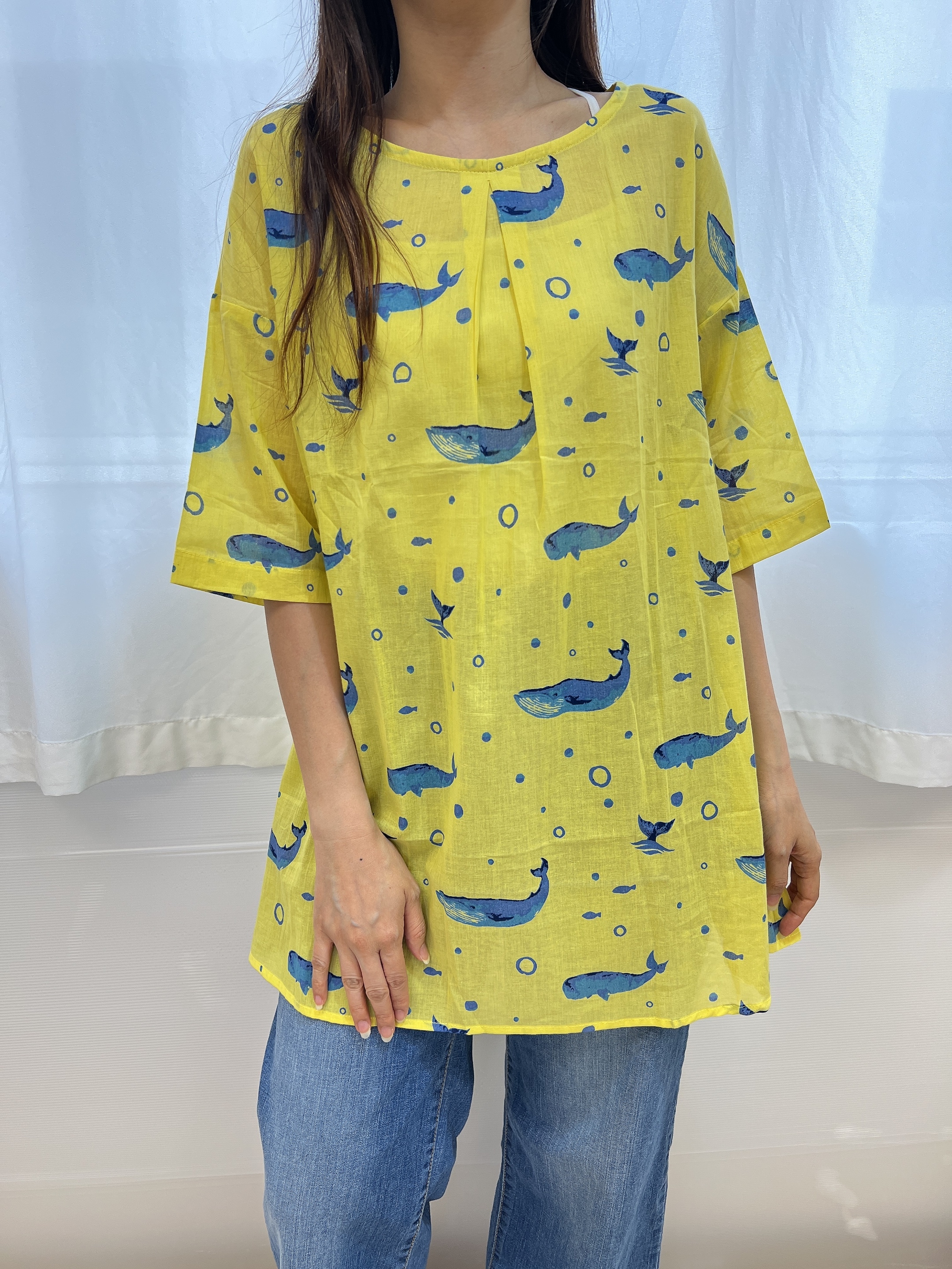 LM黃色鯨魚長TOP