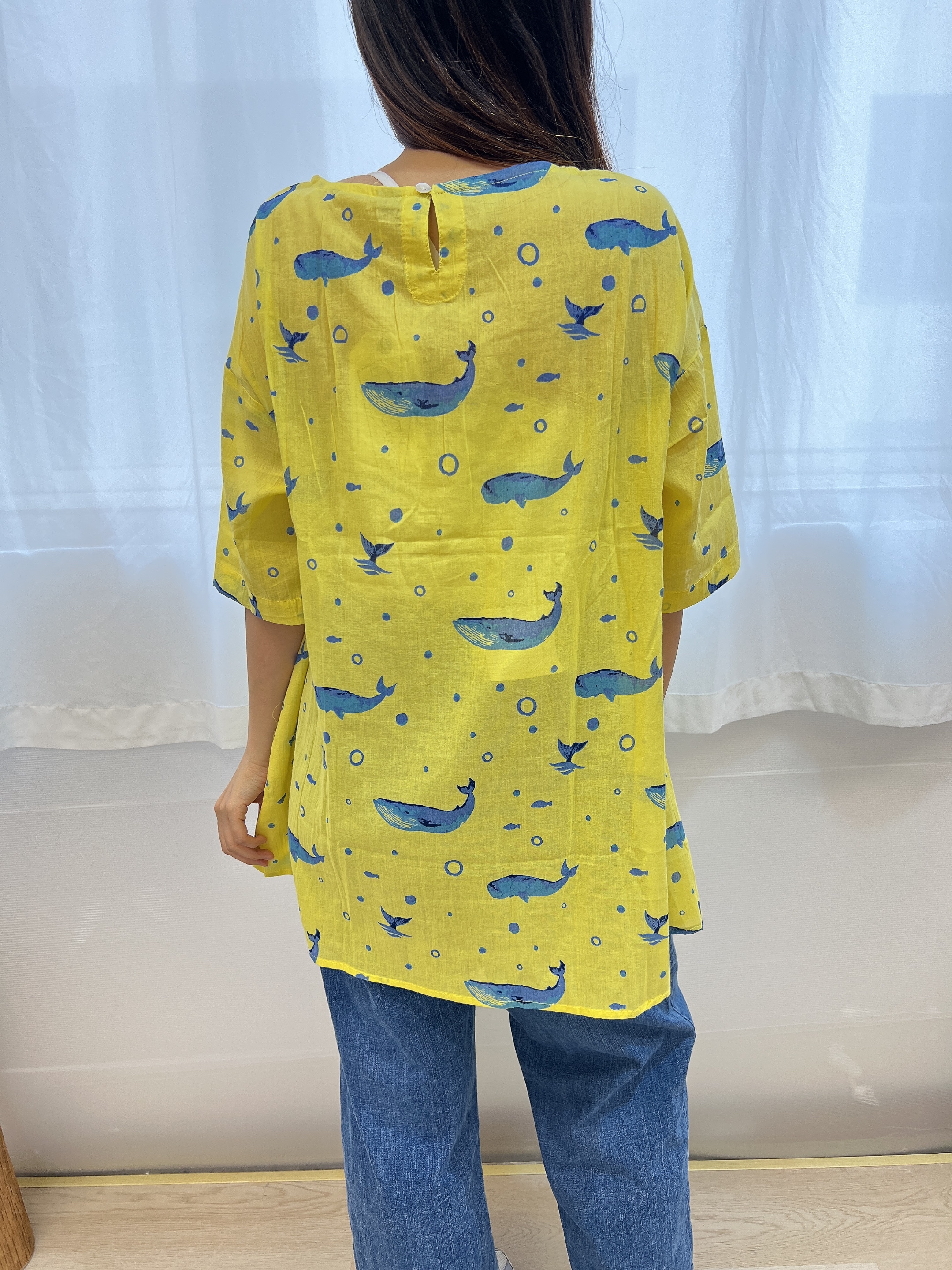 LM黃色鯨魚長TOP