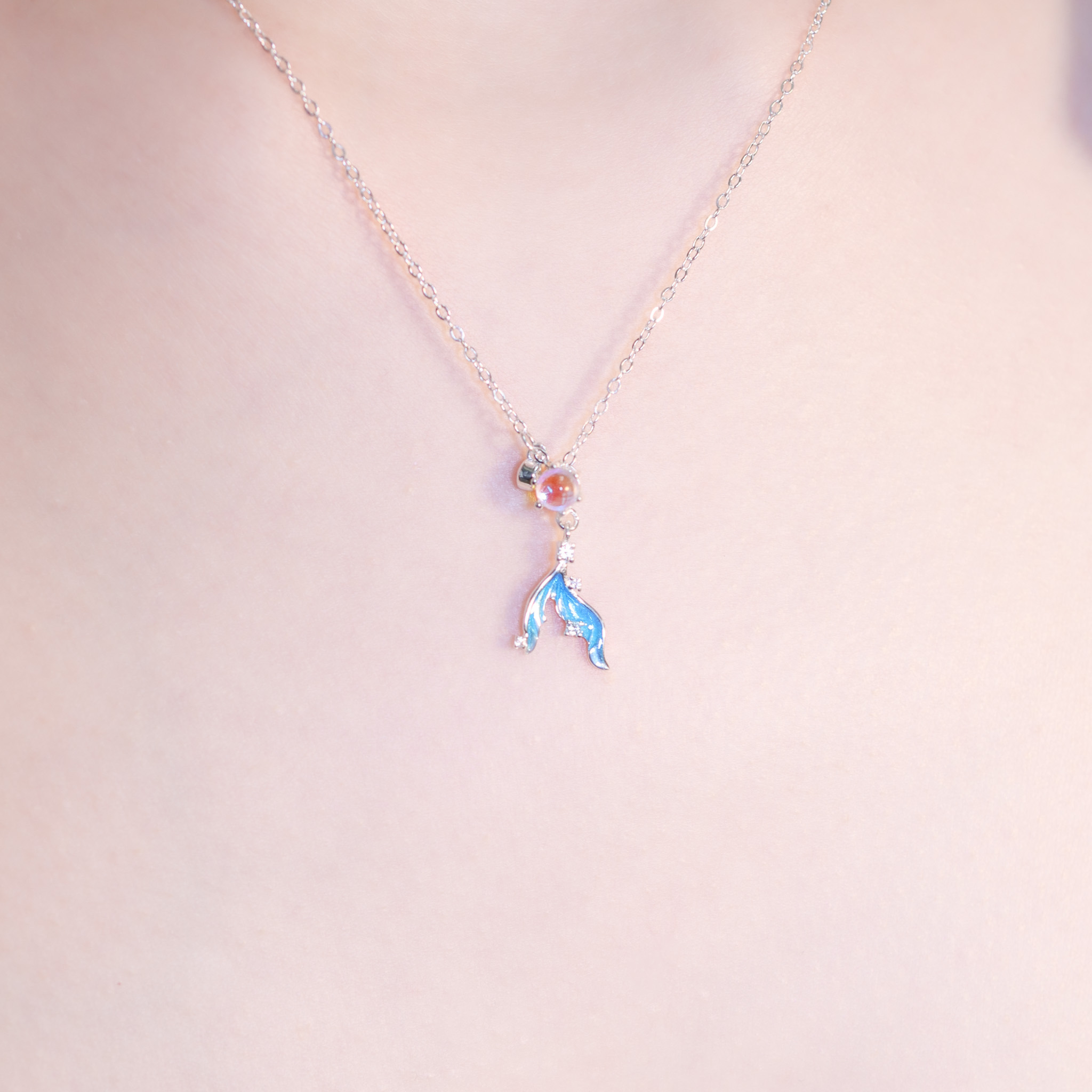 | 925純銀・白金・琉璃 | 漫藍勇氣小夢項鍊 | NE1371 |