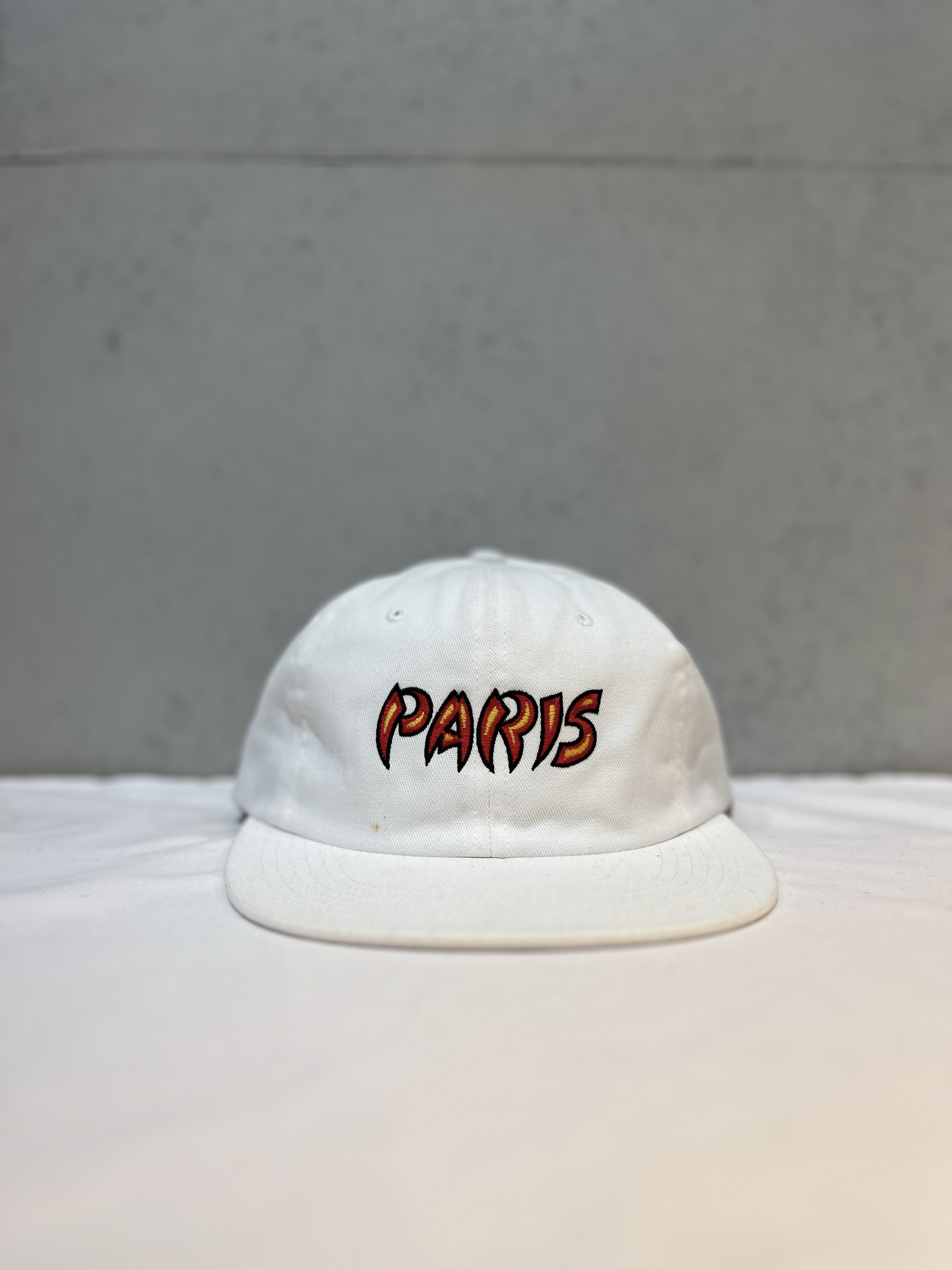 SUPREME Paris 6-Panel Cap White